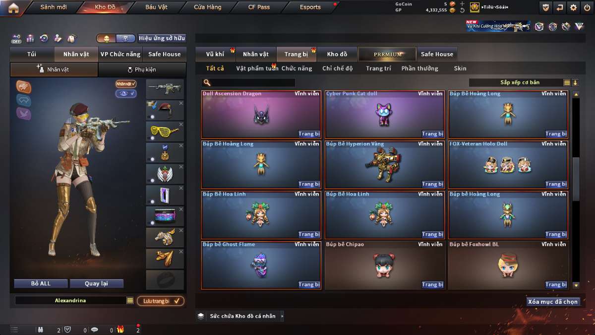 shop acc cf uy tin gia re